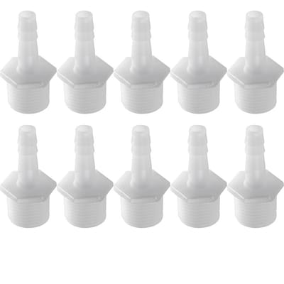 10PCS Aquarium Adaptateur de Tuyau Fileté 1/2  Raccord Pompe à Air Aquarium Raccords de Tuyau Connecteur 8MM 8mm / 0.31in Dia gray