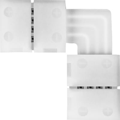 LED strip connector 90 graden strip naar strip 12V en 24V RGB 5050 SMD IP20