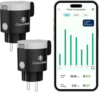 Wifi Buitenstopcontact - Slimme Tuinstekker met Timer en Stroommeting - 2-Delige Set - Geschikt voor Alexa en VeSync