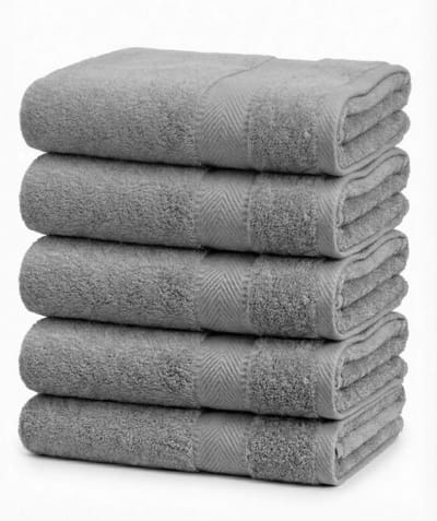 Blanche Nuit Handdoeken 50x100 cm - 5x Luxe Handdoeken - 100% Katoen - 500 gr/m2 - Grijs