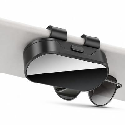 VHV - Brillenhouder Auto - Metalen Brillenclip voor Zonneklep - Compact Brillenetui voor Zonnebril en Leesbril