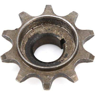 Pignon avant 10 dents en alliage de fer pour vélo motorisé 2 temps 48 cc et 80 cc, chaîne 415 black