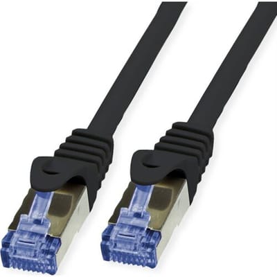 VALUE Outdoor patchkabel Cat.6A (klasse EA) S/FTP (PiMF), massieve kabel, LSOH, zwart, 30 m