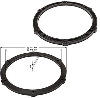 Luidsprekerringen adapter 165mm voor Citroen, Peugeot, Toyota, Opel