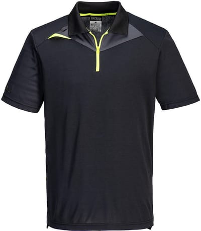 Portwest PW2 Hi Vis polo K/M DX410 - Zwart - XXXL