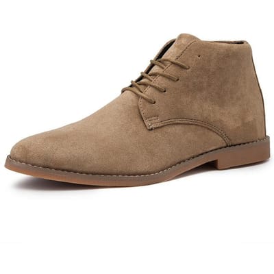 Lente Herfst Heren Kleding Oxfords Schoenen Outdoor Suède Leer Sneakers Man Mocassins Werk Zakelijke Schoenen Zachte Heren Enkellaarsjes 40 brown