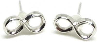 Infinity Oorbellen – Zilverkleurig – Minimalistische Oorknopjes - Incl. Geschenkverpakking