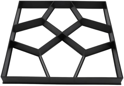 Betonvorm Pad - Loopmaker Vorm - Tuinpad Aanleggen - Herbruikbaar Ontwerp - 40 x 40 cm - Zwart