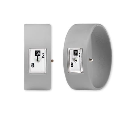 TOO LATE - siliconen horloges - Analog - Grey - Polsmaat M