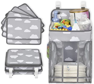 Baby Luier Opbergtas Grote Hangende Organizer Voor Luiers Babybed Kinderwagen Bedzijde Opbergtas Voor Babyartikelen Speelgoed En Verzorgingsproducten