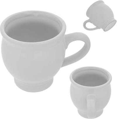 Mok van steengoed voor glühwein Lisle 250 ml wit