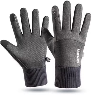 CHPN - Grijze tech handschoenen - Touchscreen Handschoenen - Winterhandschoen - Unisex - Large - Grijs - Warme handen - Warme handschoenen - Winddicht