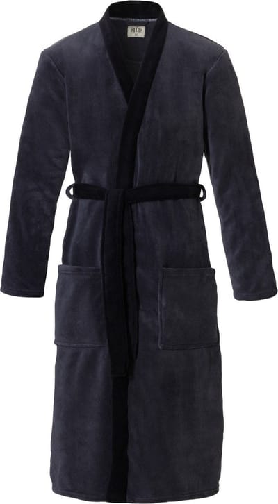 Ten Cate - Heren - Badjas - Zwart/Grijs - XL