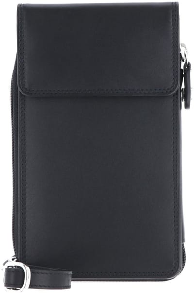 Golden Head Leren telefoontasje Polo RFID Protect Handy-Umhängetasche 4045 Schwarz zwart