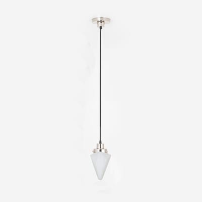 Hanglamp aan snoer Finisterre 20's Nikkel - Art Deco Trade