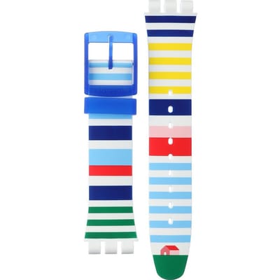Swatch Plastic - Originals Large (41mm) SUO/SO29/SO32 ASUON715 SUON715 Home Stripe Home band