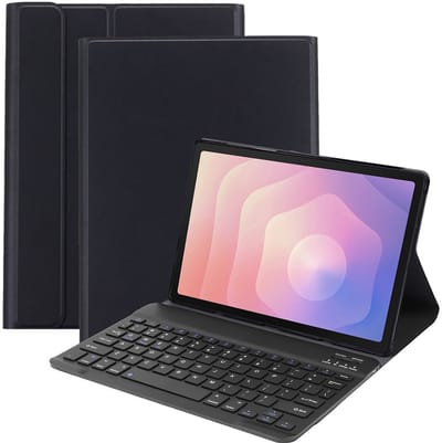 Just in Case tablet Hoes met Toetsenbord geschikt voor Samsung Galaxy Tab S11 - QWERTY Bluetooth Keyboard Case - Zwart