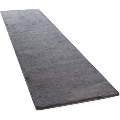 Vachtkleed Fluffy antraciet 80x300 cm