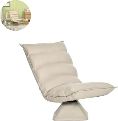 Fauteuil - Relaxzetel - Relaxstoel - Relaxfauteuil - Stoel - Met armleuning - Voor één Persoon - Beige