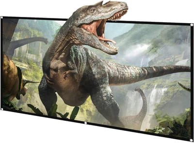 Projectiescherm - HD Scherm - Thuisbioscoop Creëren - Anti-Kreukel HD - Tot 130 Inch - Wit