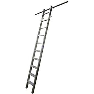 KRAUSE kastenladder, aluminium, met 2 paar inhanghaken/opberghaken, 10 treden