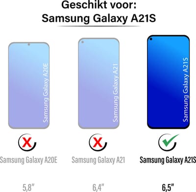 Hoesje geschikt voor Samsung Galaxy A21S - Backcover - Extra dun - Transparant - Tweekleurig - TPU - Roze/Paars