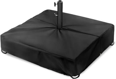 Parasolhoes Terras - Parasolvoethoes - Bescherming Buiten - Robuust 600D Oxford - 76x76x13cm - Zwart