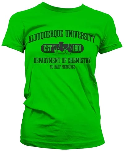 Breaking Bad Dames- Albuquerque Universit en Dept Of Chemistry Girly T-shirt SH-5-15682-H22-13
