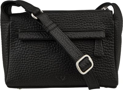 Voi Hirsch Bine Crossbody tas Leder 22 cm - Dames - schwarz