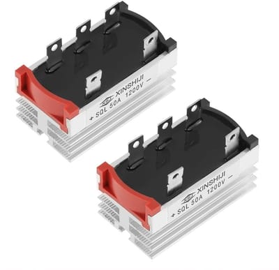 IMstore - Brugrectifier - Hoogwaardige diode - Aluminium behuizing - 50A 1200V - Driefasige rectificatie - Betrouwbare prestaties - Geschikt voor e...