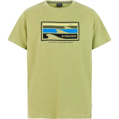 Protest PRTRay JR - T-shirt Jongens - Korte mouwen - Normale pasvorm - Groen