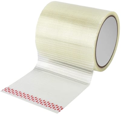 Dailygoods- Reparatietape Waterdicht - Versterkte Glasvezel - 12 m x 10 cm - Scheurbestendig - Doorzichtig - Voor Luifel/Tent/Boothoezen - Plakband
