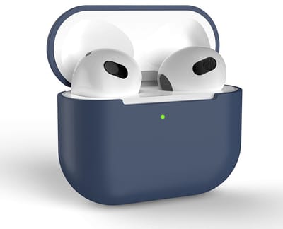AirPods Pro Hoesje – Marineblauw - Siliconen Beschermende Case