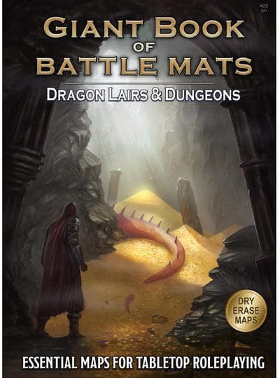 A Giant Book of Battle Mats: Dragon Lairs & Dungeons - RPG Maps