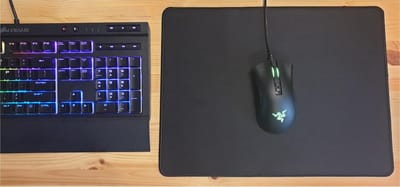 SUNMOOL Muismat - Mouse mat - Gaming Muismat - 40 x 30 x 0.3cm - Zwart