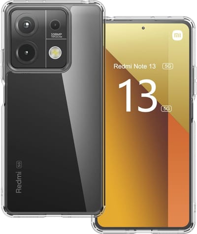 Hoesje voor Xiaomi Redmi Note 13 5G backcover Shockproof siliconen Transparant