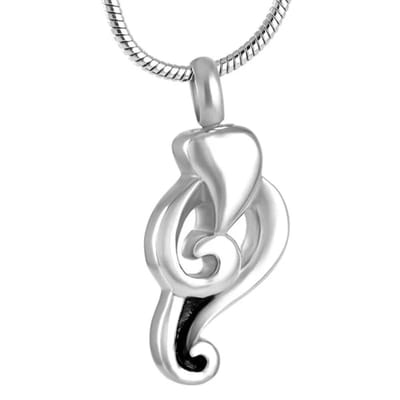 Aramat Jewels | Gedenkhangers | Stalen Ashanger Fantasie – 316L Edelstaal Zilverkleurig Gedenksieraad | | | |20mm | Staal | Volwassenen | Verkleurd niet