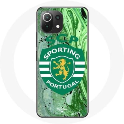 Xiaomi Mi 11 Lite hoesje scp sportieve portugal groene achtergrond