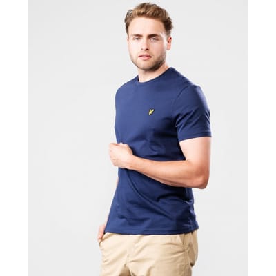 Lyle and Scott Blauw T-shirt - Maat M - Heren