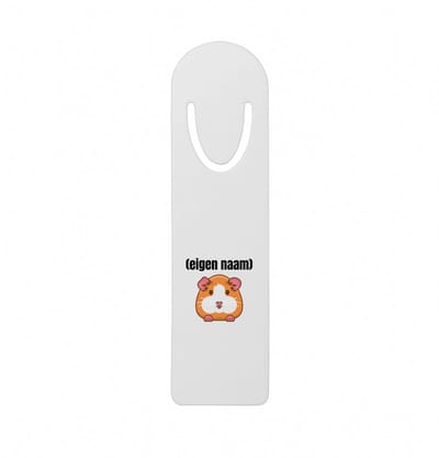 Hacebo® - hamster met eigen naam metalen boekenlegger - Hamster - hamster liefhebbers - iemand die houdt van hamsters - verjaardag - cadeau - kado Bladwijzer boekenleggers - 12.7 cm x 3.2cm