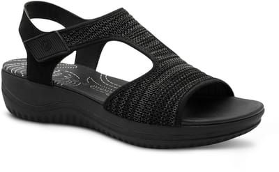 Jana Dames Coshy Adventure – Die Hallux-freundliche Sandale 8-28772-44 001 H-breedte Maat: 37 EU