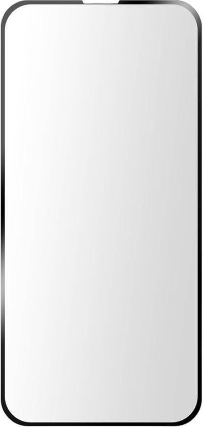Muvit, Screenprotector geschikt voor iPhone 17e - Tempered Glass HD & Anti-Scratch, Transparant zwart