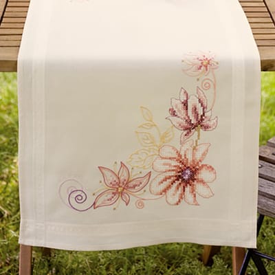 Vervaco - Loper kit - Boeket van bloemen - PN-0145331 - Borduren - Borduurpakket - Borduurpakket volwassenen - Borduurpakket kind