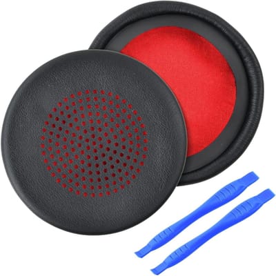 Zachte Vervangende Oorkussens voor Draadloze Hoofdtelefoons, Comfortabele Earpads van Kunstleer, Geschikt voor On-Ear Modellen en Verbeterde Geluidsisolatie