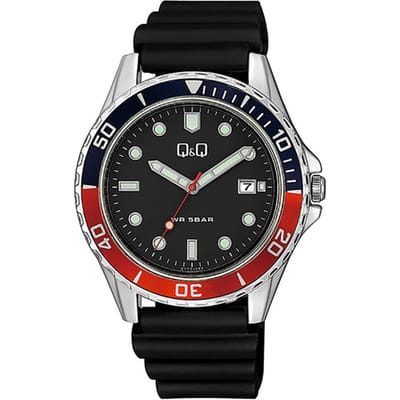 Q&Q A172J352Y Fashion 43mm Heren Horloge 5 ATM