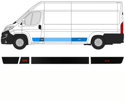 Sierlijsten set voor Fiat Ducato 2018- / Links