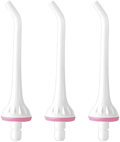 Dailygoods- Monddouche Opzetstukken Set van 3 - Reservepunten voor Waterflosser - Hoogwaardig ABS-Materiaal - Duurzaam - Rubber Afdichtring - Effectieve Mondhygiëne - Waterflosser Mondstukken