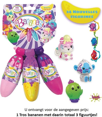 Bananas Surprise - 2 willekeurige tros banen - SPLASH-SPEELGOED - Meer verrassingen