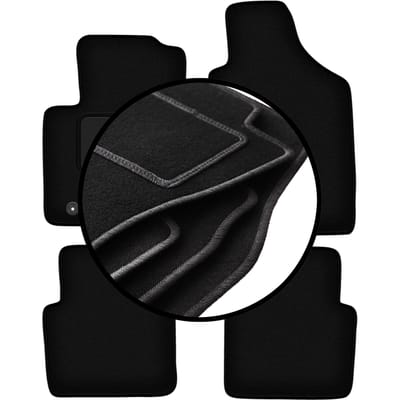 Complete set veloursmatten voor: Ford Ka MK2 hatchback (2008-2012)