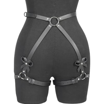 Dames Mode Riem Vrouwelijke Street Style Been Harnas Riem Dij Kousenband Gotische Casual Wilde Decoratie Riemen Kleding Accessoires gray
